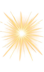 “Radiant Sun Flare with Multiple Rays on Transparent Background” – A PNG of a Bright Light Burst for Summer and Sunshine-Themed Designs