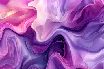 Obraz premium Abstract purple and pink background with wavy shapes, smooth gradient, high resolution, texture of fabric with satin effect