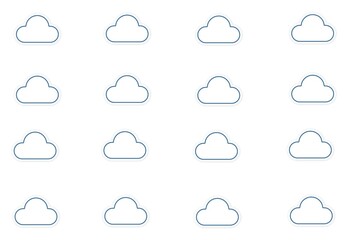cloud icon set