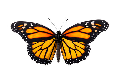 Naklejka premium Colorful butterfly with isolated pattern on white background.