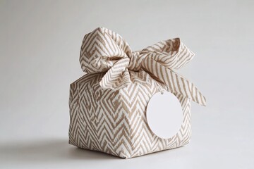 Beige and Brown Geometric Gift Wrapping