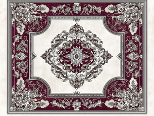 vintage floral frame