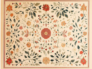 vintage floral frame