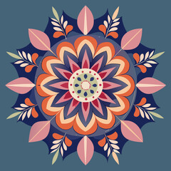 abstract background, Flower Mandala, Pattern Circle Creative Luxury Ornamental Mandala design
