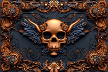 Gothic-style quiz card with dark, ornate borders and a mysterious theme