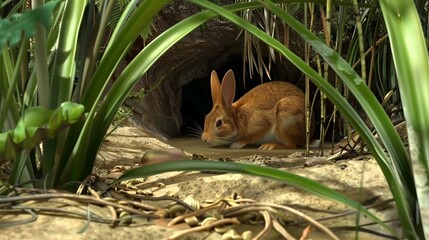 rabbit in the woods