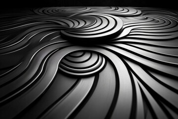 Monochromatic stripe pattern with varying line thickness for a modern, clean aesthetic