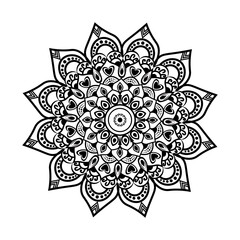 Decorative colorful mandala background design