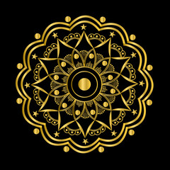 Decorative colorful mandala background design