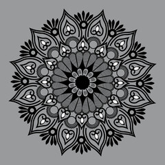 Decorative colorful mandala background design