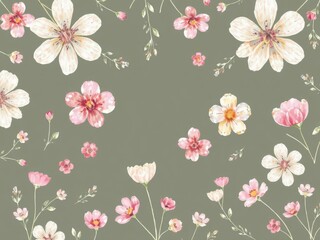 Watercolor flowers vector collection in soft pastel colors, perfect for creating floral patterns, invitations, and designs, vector