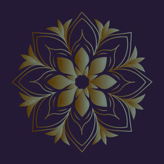 Decorative colorful mandala background design