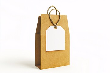 Blank Brown Paper Gift Bag - Eco-Friendly Packaging Design