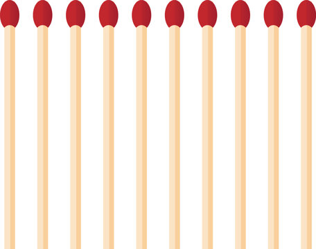 Match Sticks Vector