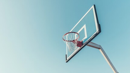 A basketball hoop's backboard, outdoor setting with backboard texture, Urban style