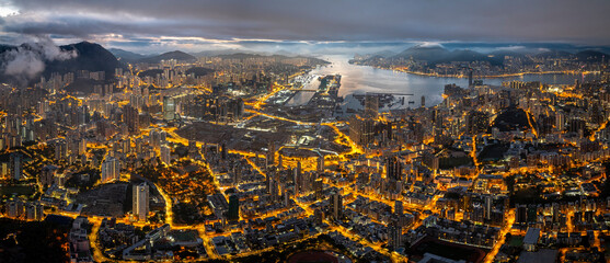 Hong Kong Cityscape from above