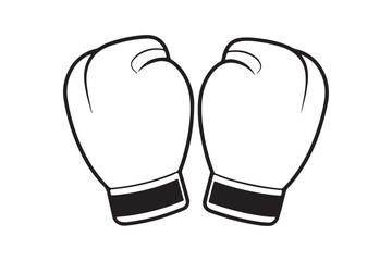 Boxing Gloves silhouette  vector illustration, Boxing Gloves silhouette 