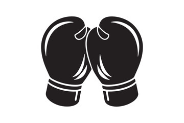 Boxing Gloves silhouette  vector illustration, Boxing Gloves silhouette 