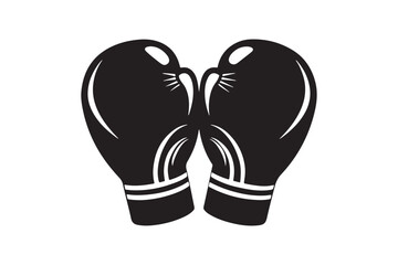 Boxing Gloves silhouette  vector illustration, Boxing Gloves silhouette 