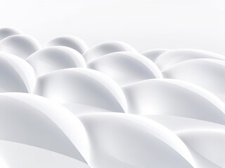 Obraz premium 3D Abstract Light White Background. Created with Generative AI Technology