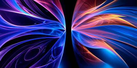 Fototapeta premium Complex Patterned Fractal Background. Created with Generative AI Technology