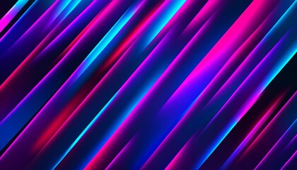 Diagonal Lines Background with Vibrant Neon Tones. Created with Generative AI Technology