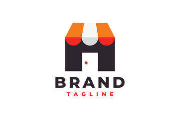 shop store logo door