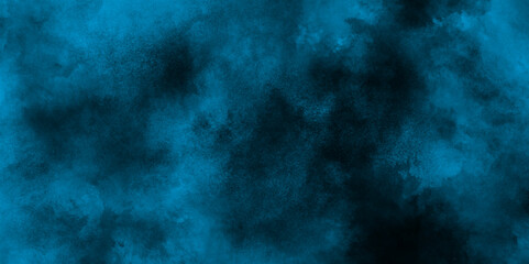 Grunge texture of blue background with stains, watercolor painted mottled blue background with vintage grunge, Cloudy blue watercolor background texture, Smoke in the dark blue texture.