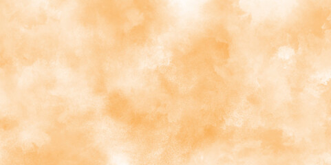 Watercolor painting soft textured on wet white paper for creative art, brown background with vintage marbled texture with grunge clouds, grunge and grainy light brown splashed watercolor background.