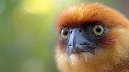 Obraz premium A close up of a bird with yellow eyes