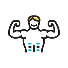 Vector multi color icon for Potent