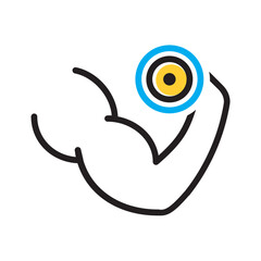 Vector multi color icon for Uplifted