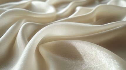 Obraz premium A white fabric with a wavy texture