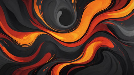 An abstract blend of fiery red, orange, and yellow back ground 