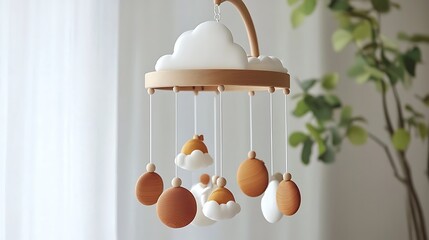 wooden Crib Mobile for Baby Boys and Girls | Digital Music Box