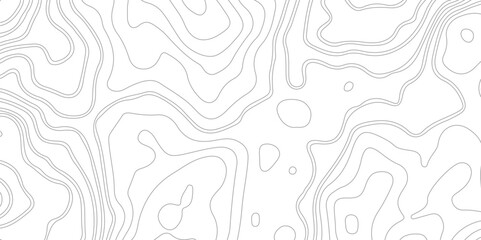 Abstract Topographic Contour Line Pattern in Black and White. Transparent PNG Topographic line map. 