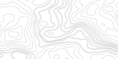 Abstract Topographic Contour Line Pattern in Black and White. Transparent PNG Topographic line map. 