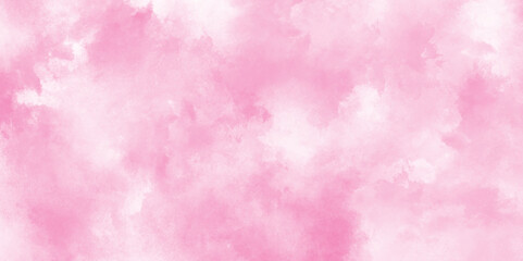 White smoky watercolor painting on old paper texture, Pink rose tone abstract texture with cloudy stains, Stain artistic hand painted texture of pink, pastel hand painted watercolor of pink texture.
