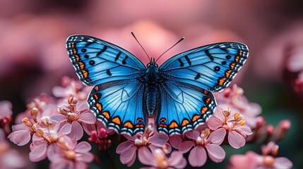 Naklejka premium blue butterfly