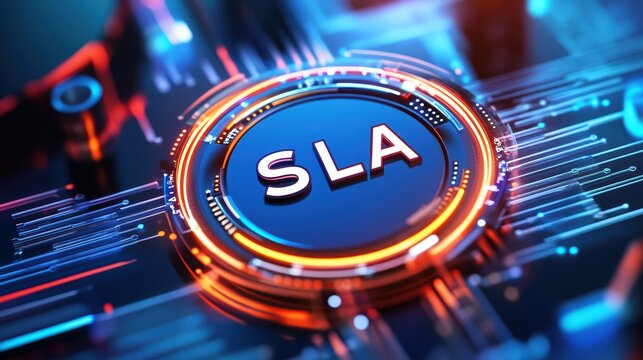 Understanding sla in service level agreements with ai technology digital workspace visual content futuristic environment tech focus
