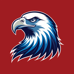 Obraz premium American Bald Eagle Silhouette Vector Art - Perfect for Laser Cutting, Cricut Files, and Wood Engraving