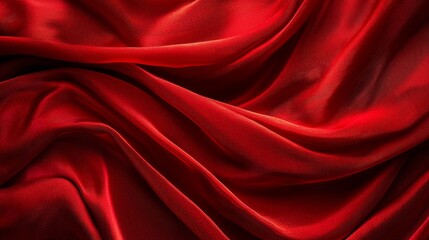 A red fabric with a pattern