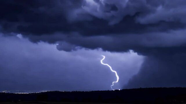 striking night sky capturing raw power nature vivid detail stormy cloudscape dark time lapse wind natural disaster strike scenic abstract cloud bolt electrical spark shock severe rainstorm discharge