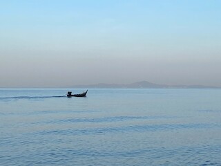 Fototapeta premium boat on the lake