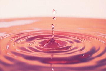 Discover the beauty of water droplets creating ripples in a tranquil setting