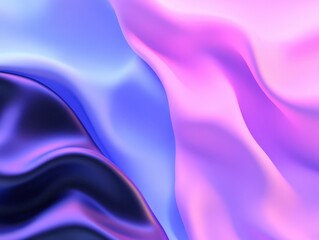 Fototapeta premium Abstract waves of vibrant colors creating a soothing visual experience.