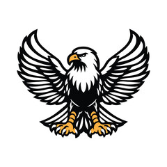 American Bald Eagle Silhouette Vector Art - Perfect for Laser Cutting, Cricut Files, and Wood Engraving