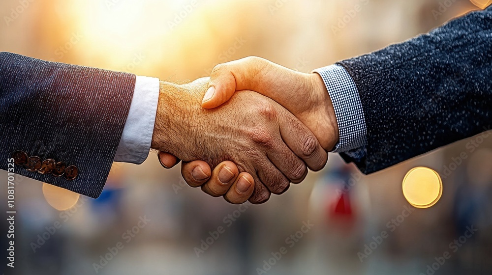 Aufkleber global diplomacy event international arena symbolic handshake professional environment collaborative