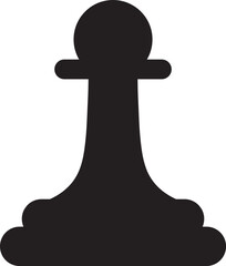 Chess pawn isolated design.