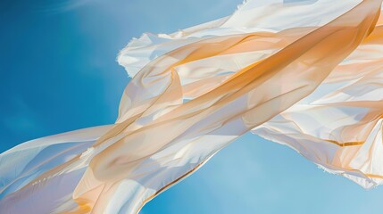 Dancing Fabric in the Wind - a lively and flowing representation of movement. The fabric sways gracefully, creating a sense of freedom and lightness.